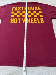 FASTHOUSE – Men’s Short Sleeve L – LARGE – Burgundy – FAST HOUSE F/H Hot Wheels