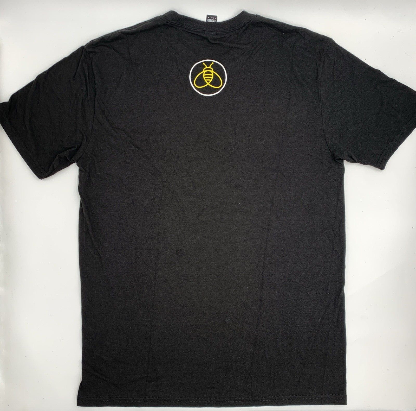 Medium Black Men's Short Sleeve T-shirt 50% Polyester, 25% Cotton, 25% Rayon gallery