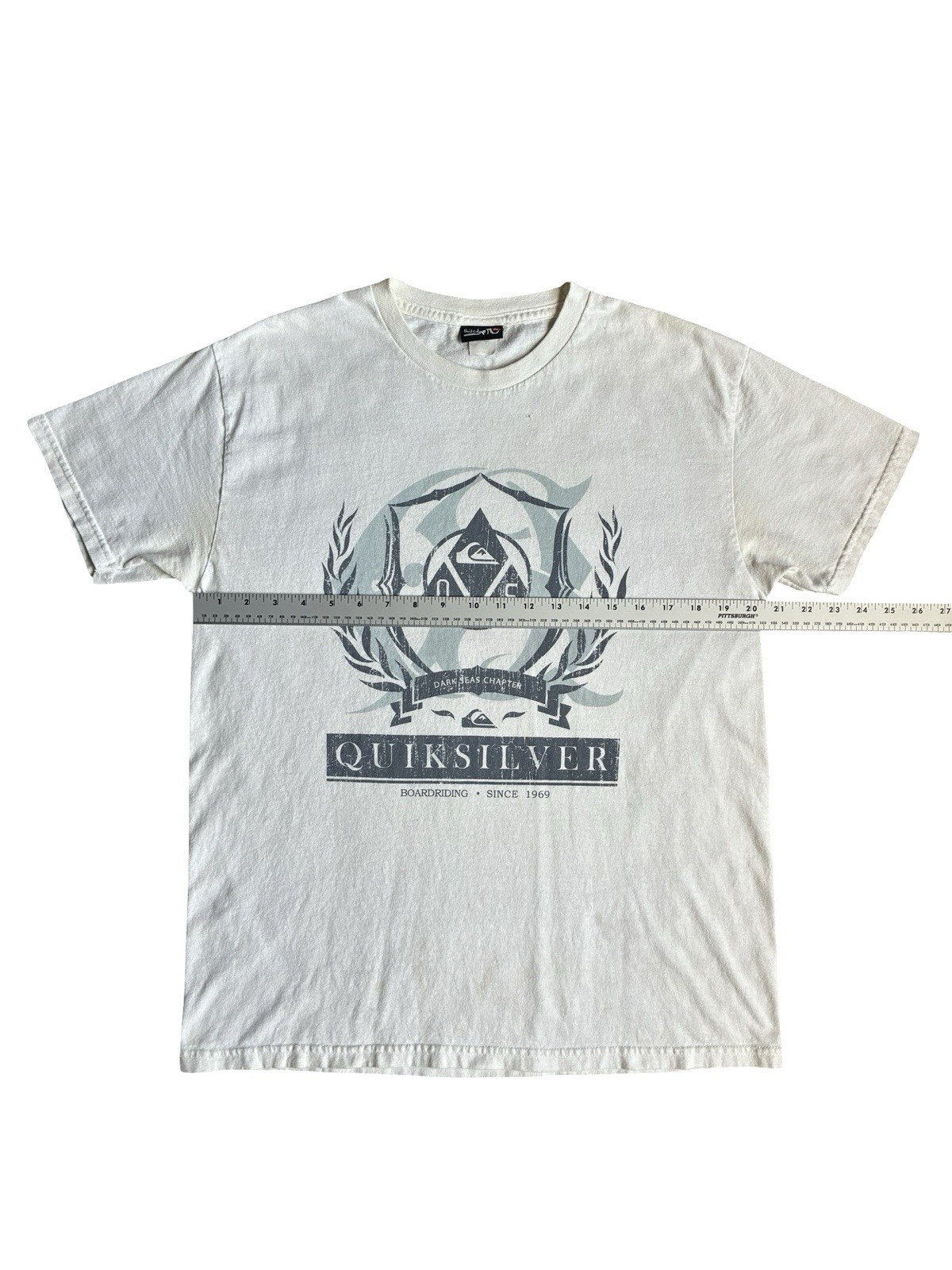 Vintage Y2K Quicksilver Graphic Short Sleeved Surf T-Shirt Size L gallery