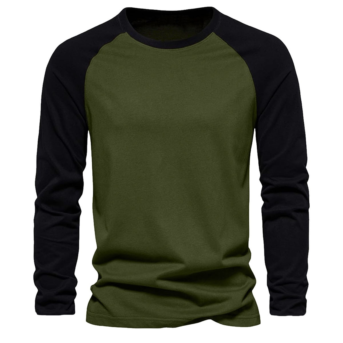 Mens Long Sleeve Raglan T-Shirt Baseball Team Teen Tee Fashion Crew Neck S-2X gallery