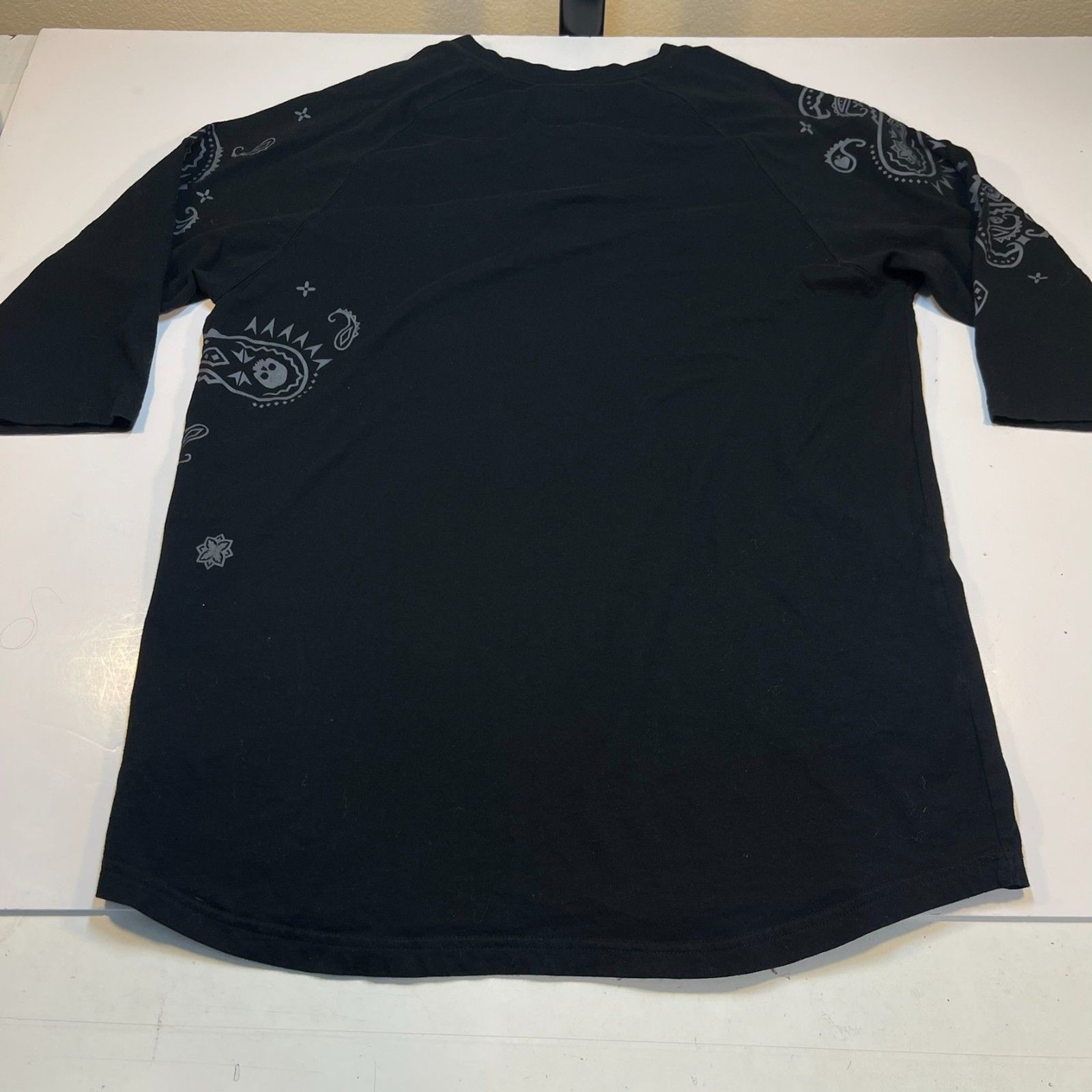 FAMOUS STARS & STRAP 3/4 Sleeve Henley T SHIRT Sz Mens XL Travis Barker gallery