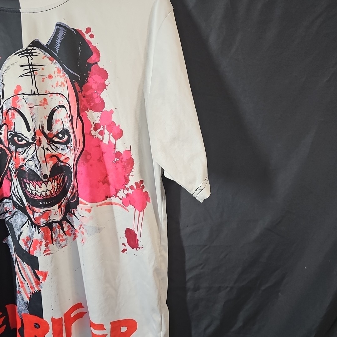 Terrifier 2 Tone Shirt Black/white Size Unknown READ Disc gallery