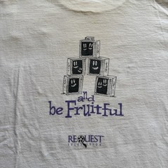 Vintage 90s Tech promo Be Fruitful Multiply Request Television TV Mens XL USA