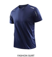 CHRLCK Men Quick Dry Running T Shirt Breathable Hiking Fishing Outdoor Tee Gift
