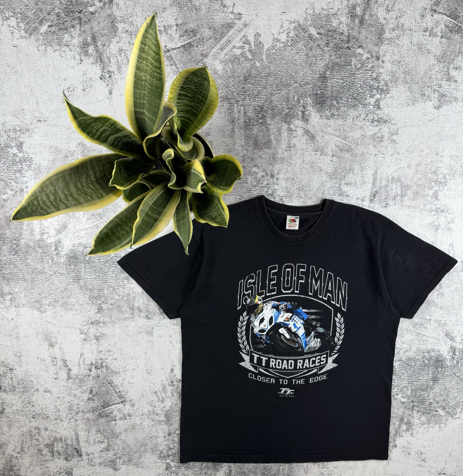 Vintage ISLE OF MAN Racing Honda Bike 90S Delray Moto Formula 1 T Shirt Tee