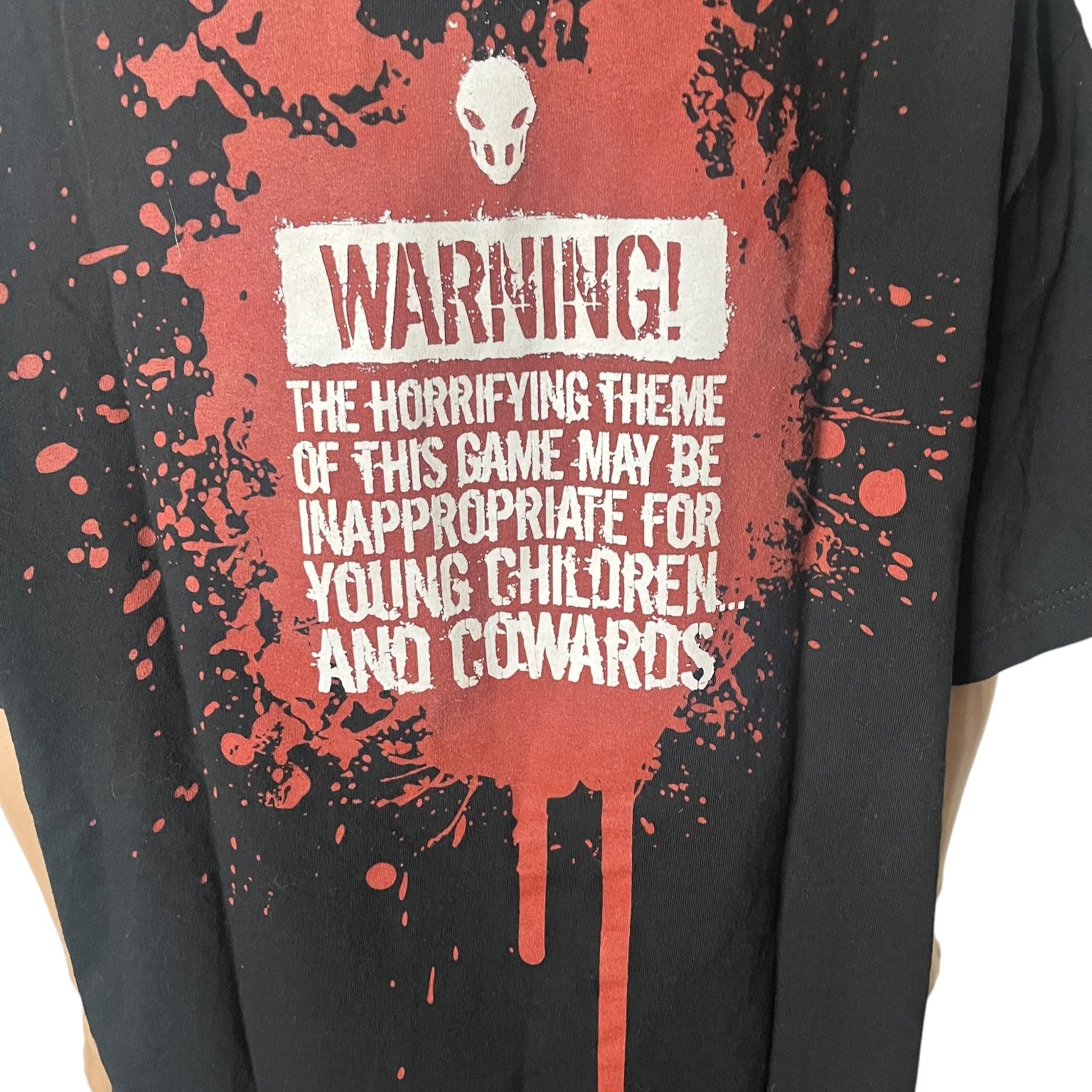 RARE Splatterhouse promo T-Shirt Black XL Cotton Graphic Print Video Game ps3 gallery