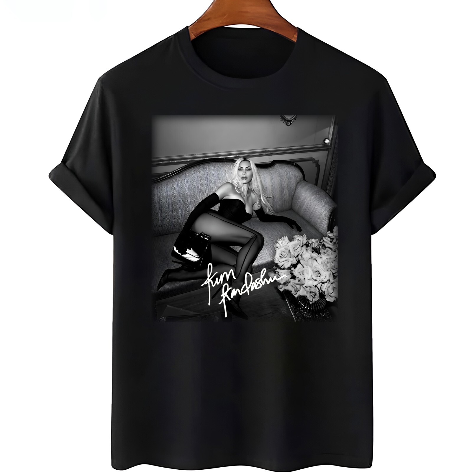 Rare Kim Kardashian Shirt Hip Hop Black S-5XL Tee gallery