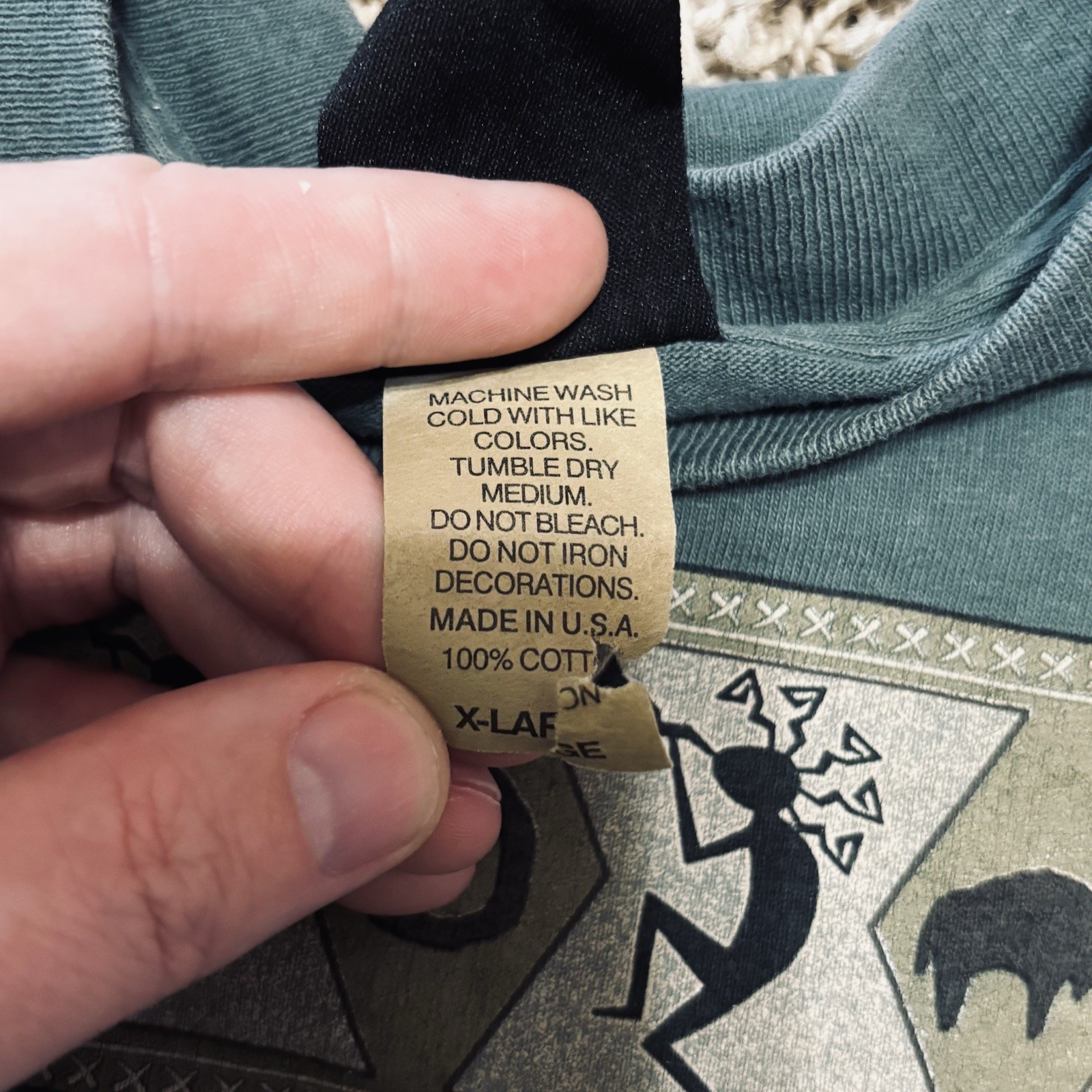 Eco Mountain Shirt Mens XL Zion Canyon Green Graphic Casual Kokopelli Vintage gallery