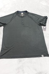 Flag & Anthem Men’s Large Gray Madeflex Performance Short Sleeve Button Up Shirt