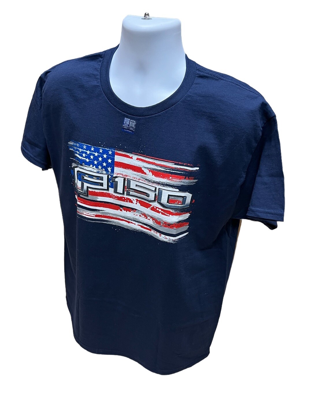 Ford F-150 Navy Blue Distressed American Flag T-Shirt gallery