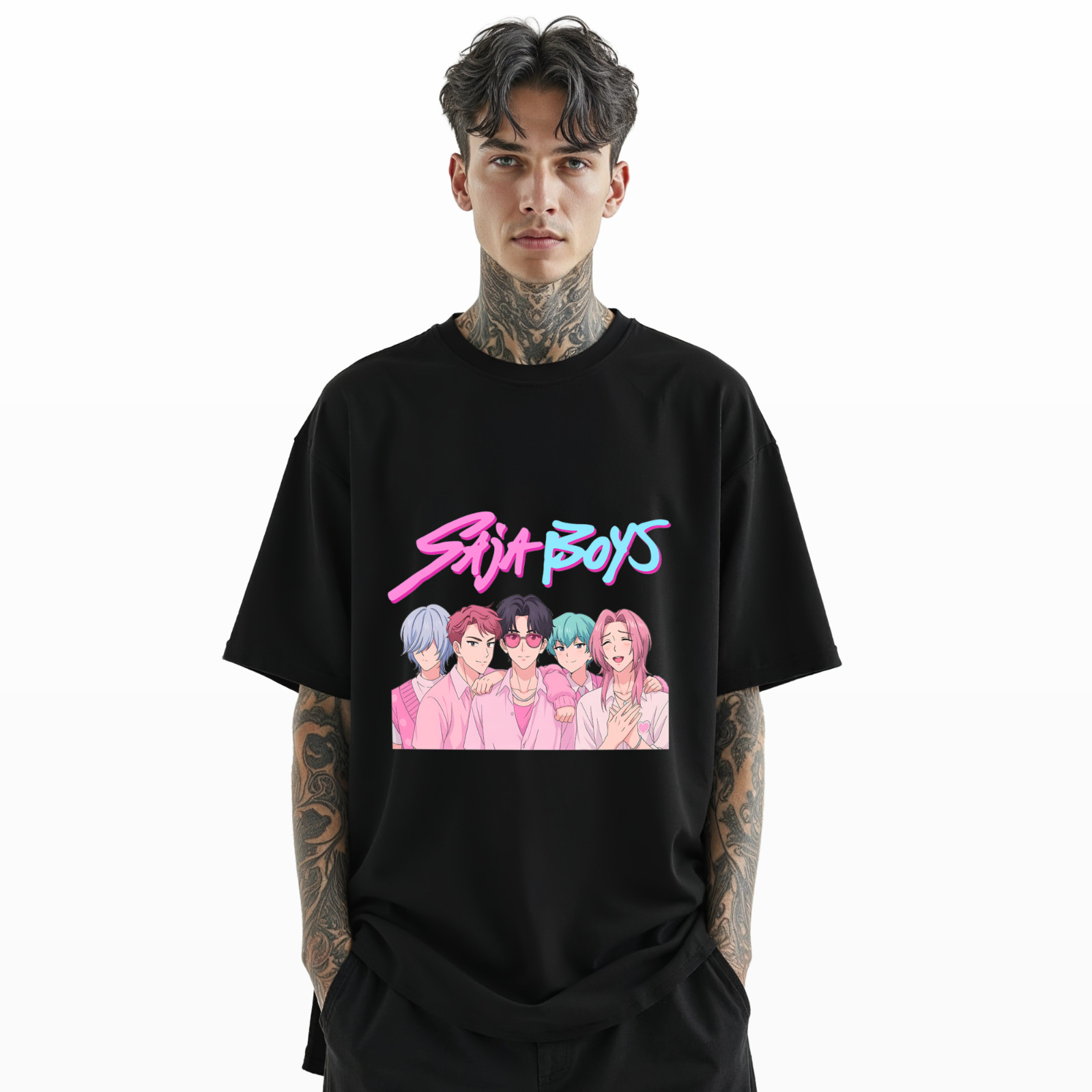 Siya Boys Anime Graphic T-Shirt – KPOP Inspired Boy Band Tee A276 gallery