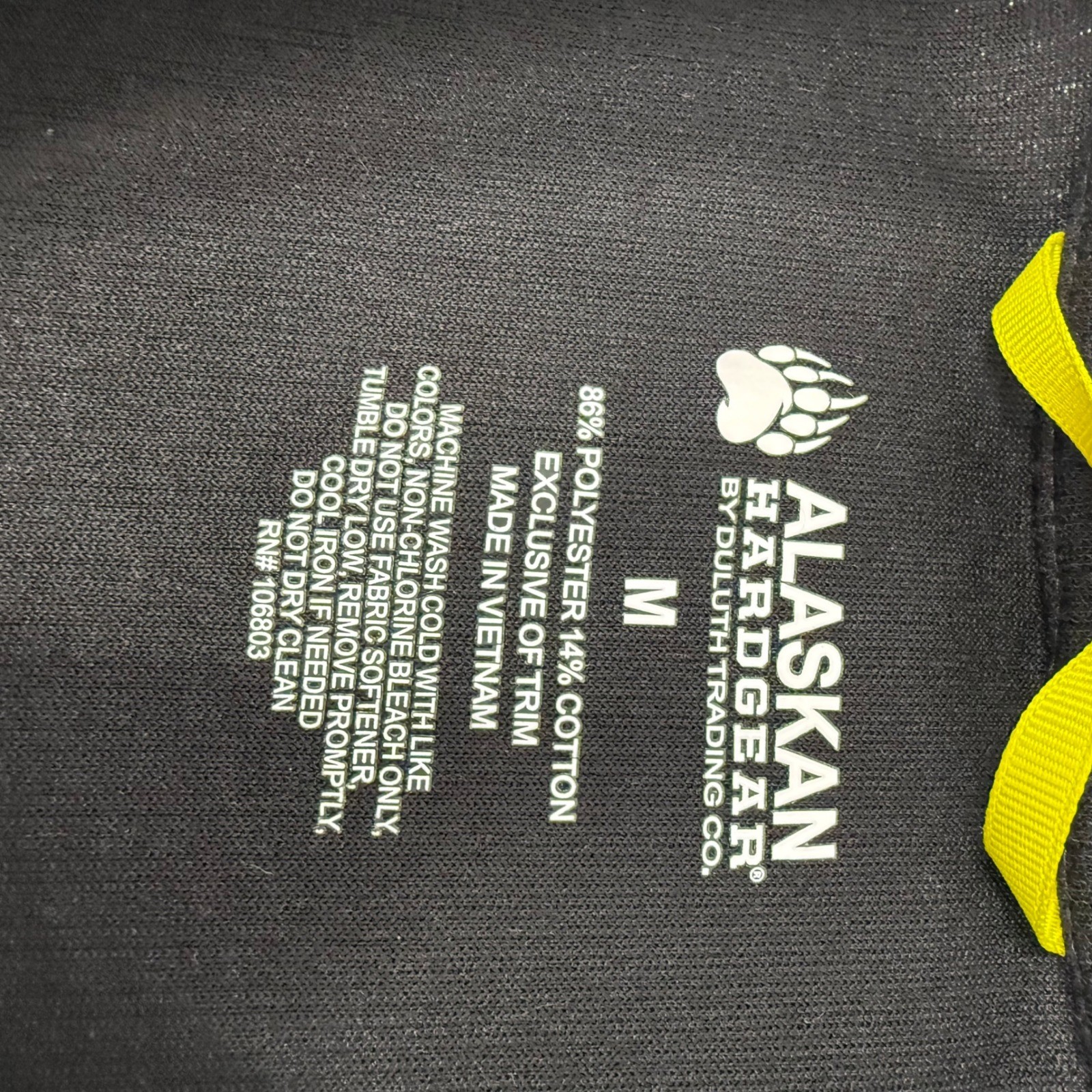 Alaskan Hardgear Duluth Trading Co Mens Medium Black Ribbed Crewneck Shirt gallery