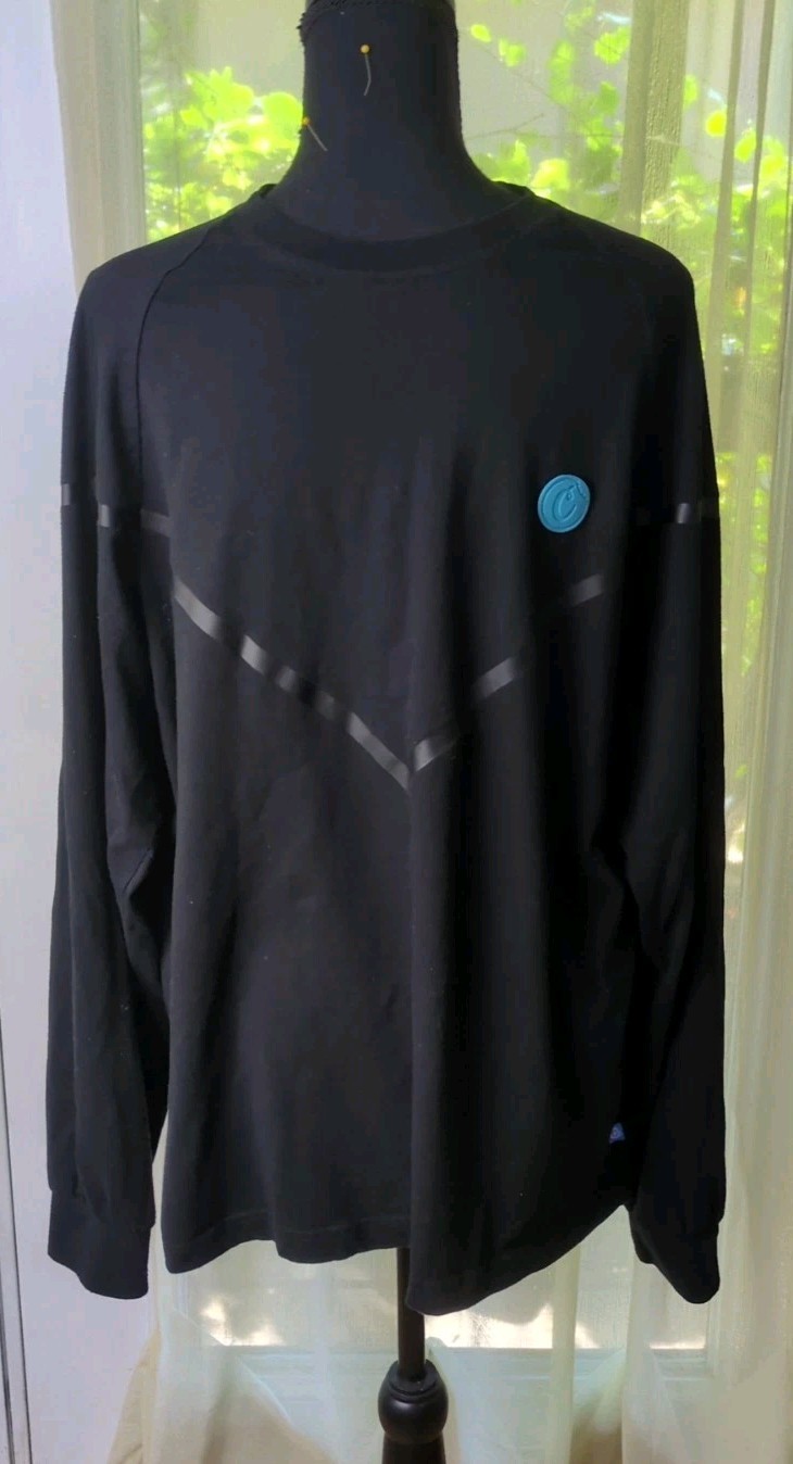 Cookies Long Sleeve T Shirt Men’s Large, Black Reflective Chevron Logo