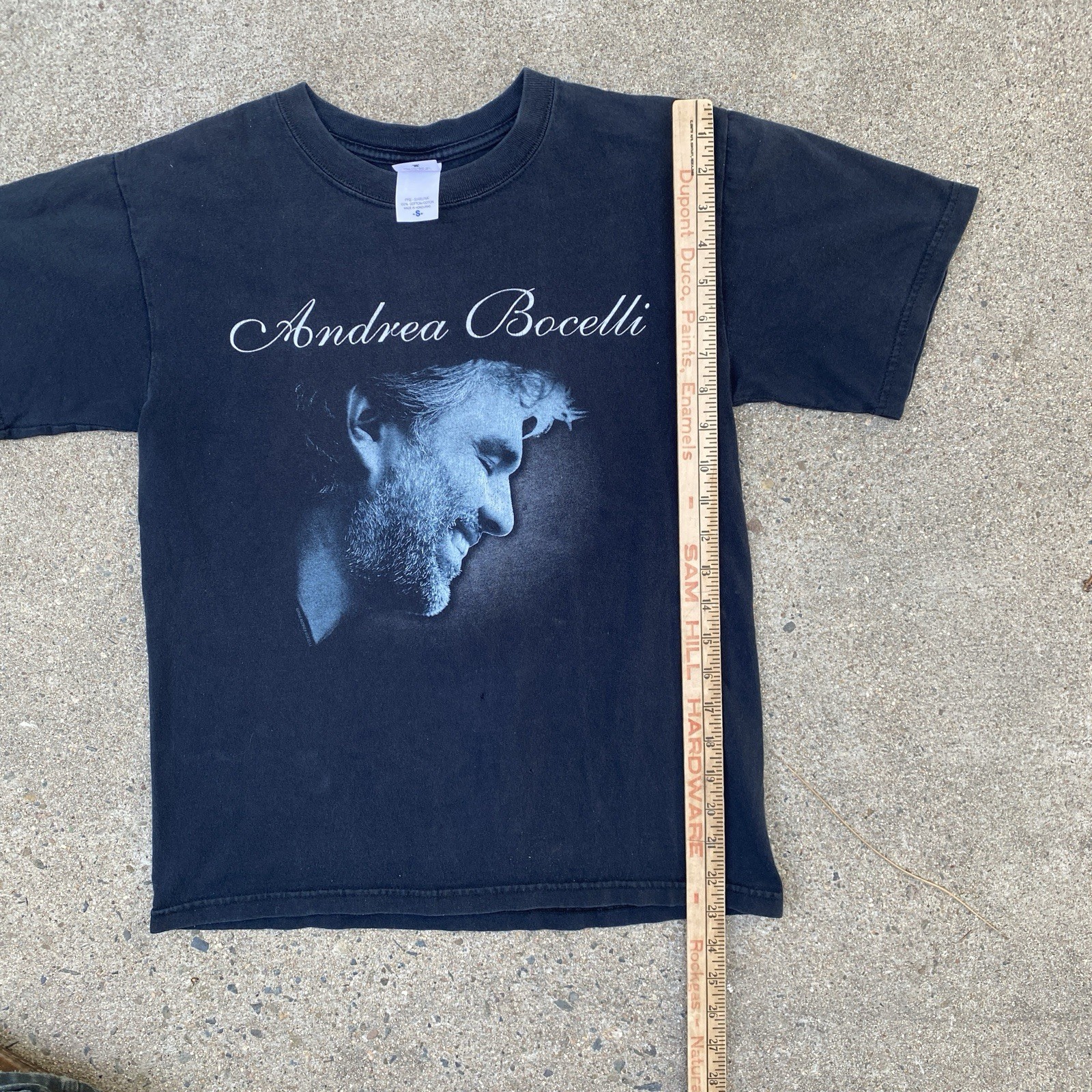 Vintage Andrea Bocelli Tee Shirt Black Small Anvil gallery