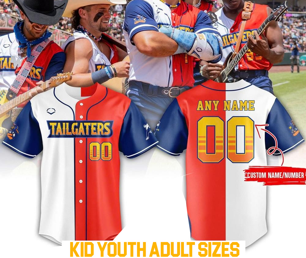The Texas Tailgaters CUSTOM baseball jersey All sizes JJ6318 gallery