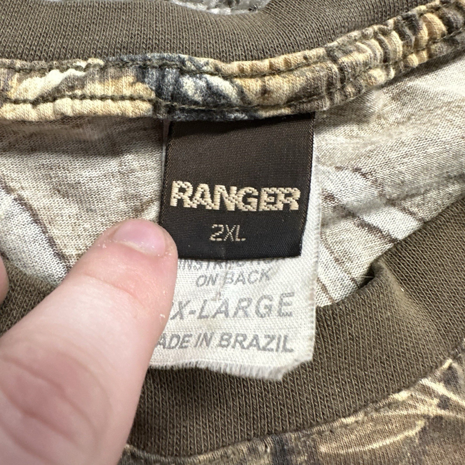 Vintage 90s 2000s Ranger Realtree Camo Pocket T-shirt Made in Brazil 2X-Large XX gallery