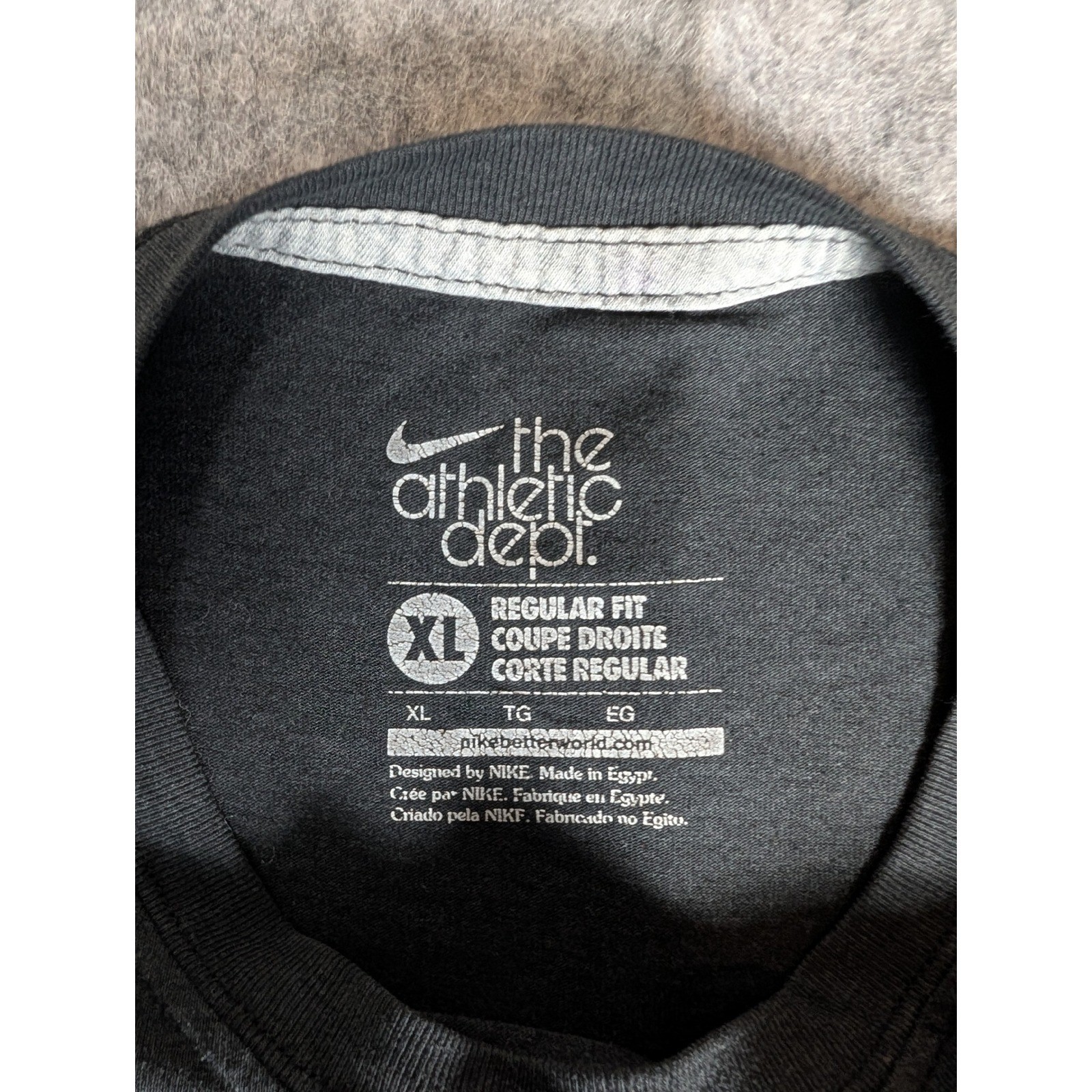 Nike Athletic Dept You Don't Know Graphic T-Shirt Black Regular Fit XL gallery