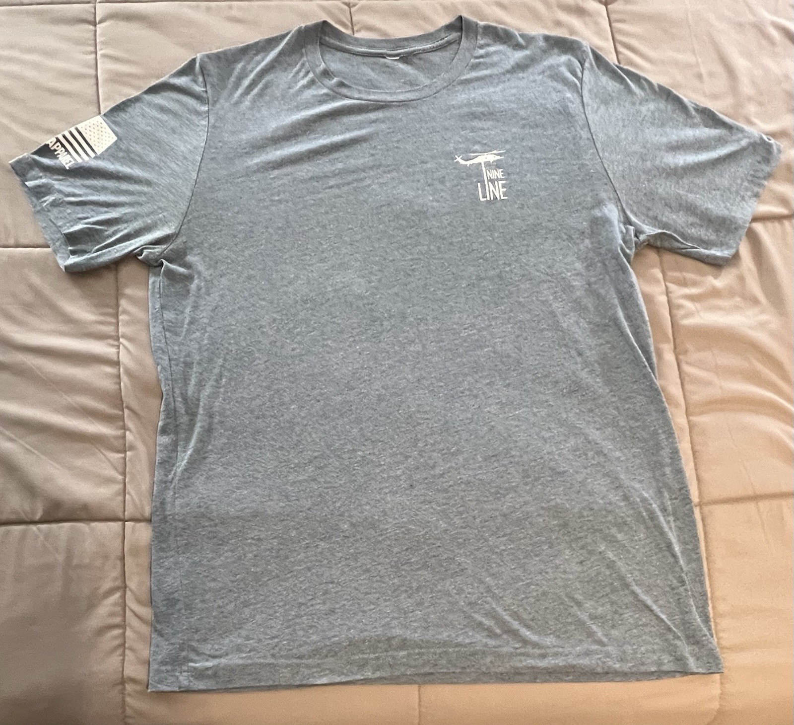 Men's Nine Line T Shirt Large The Adventurer No Road No Problem No Tag Lt Blue gallery