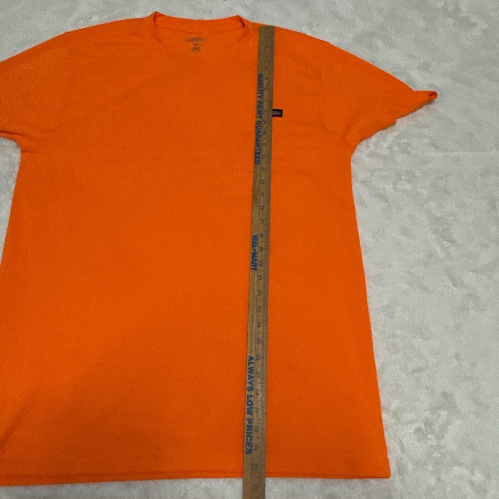 Dickies Neon Orange Heavyweight Pocket Work Tee Shirt Mens XLT Short Sleeves gallery