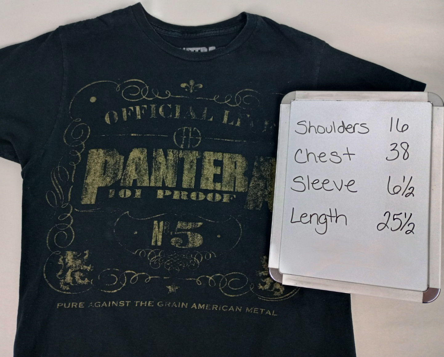 Pantera Mens M Black Official Live 101 Proof 1997 Album Art Graphic Tshirt gallery