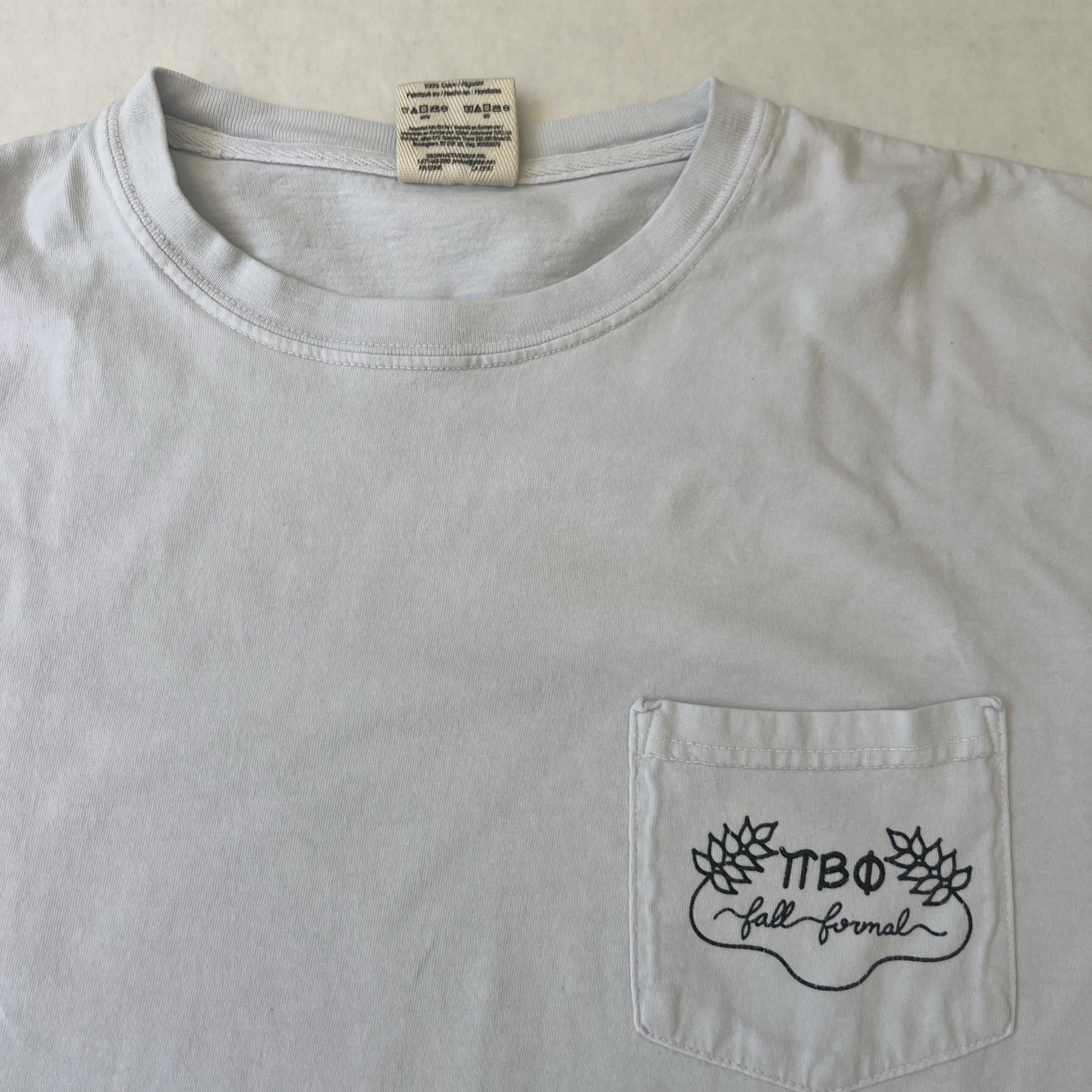 Official Pi Beta Phi Sorority Fall Formal VW Van Beach Sunset Shirt Medium Vtg. gallery