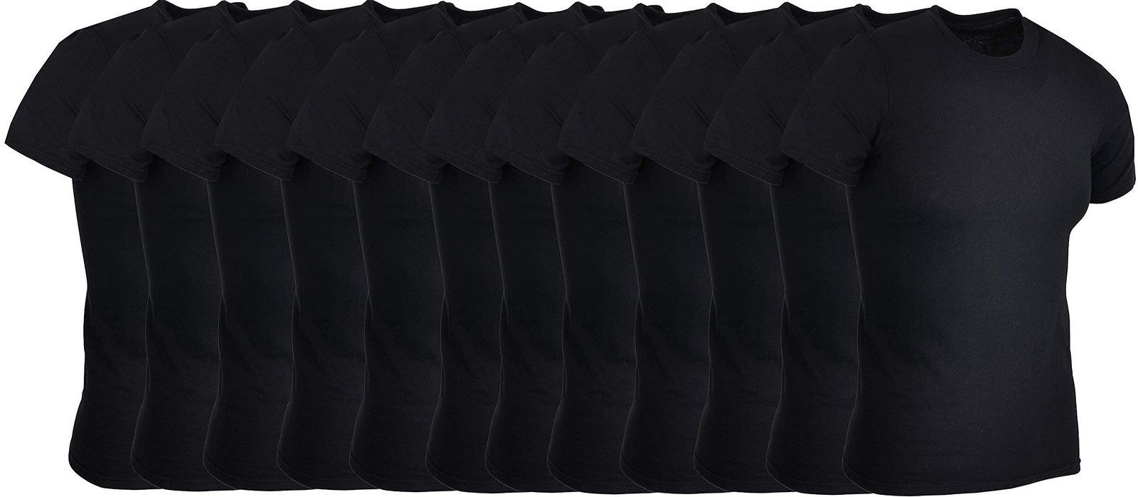 BILLIONHATS 12 Pack Plus Size Men Cotton T-Shirt Bulk Big Tall Short Sleeve Tees gallery