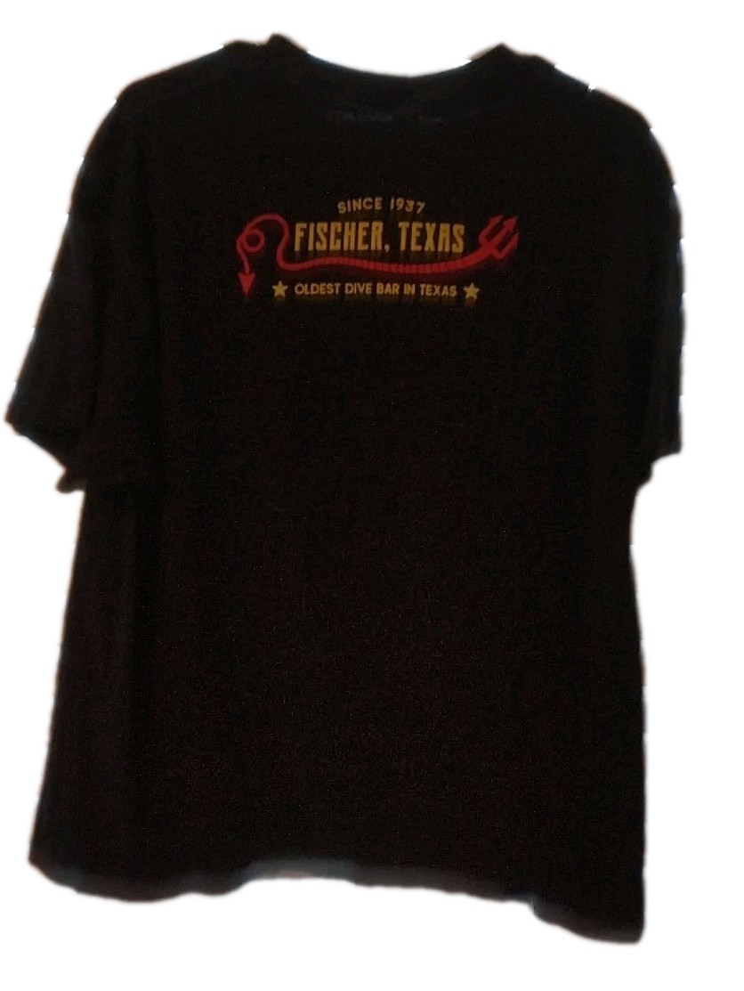 Devil’s Backbone Tavern Texas Music Dive Bar Men's Black Shirt Size Large gallery