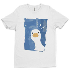 DTF Confused Duck/ Custom Unisex Soft Style T-Shirts, Next Level- Cotton