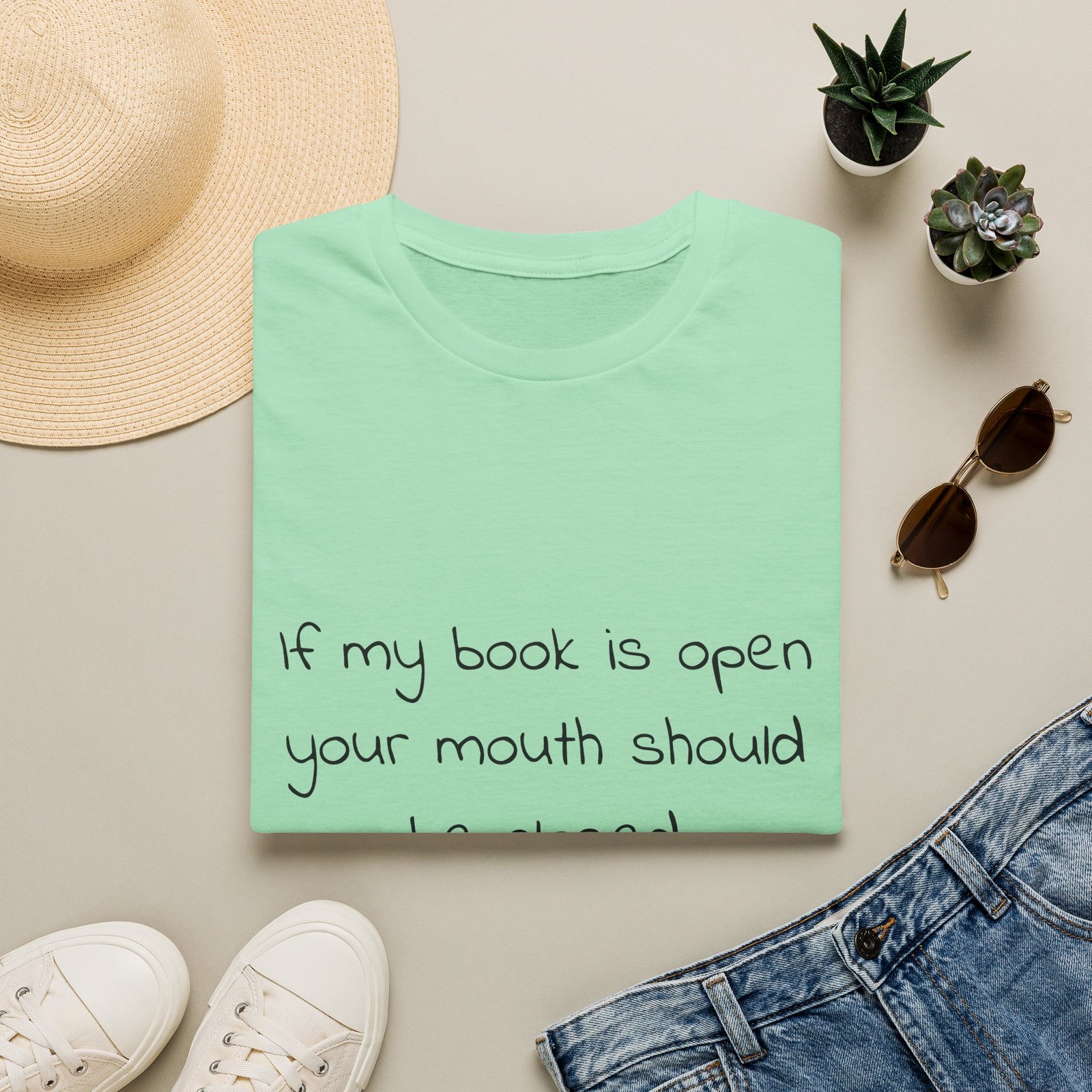 If my book is open your mouth should be closed T-Shirt | Reading Quote gallery
