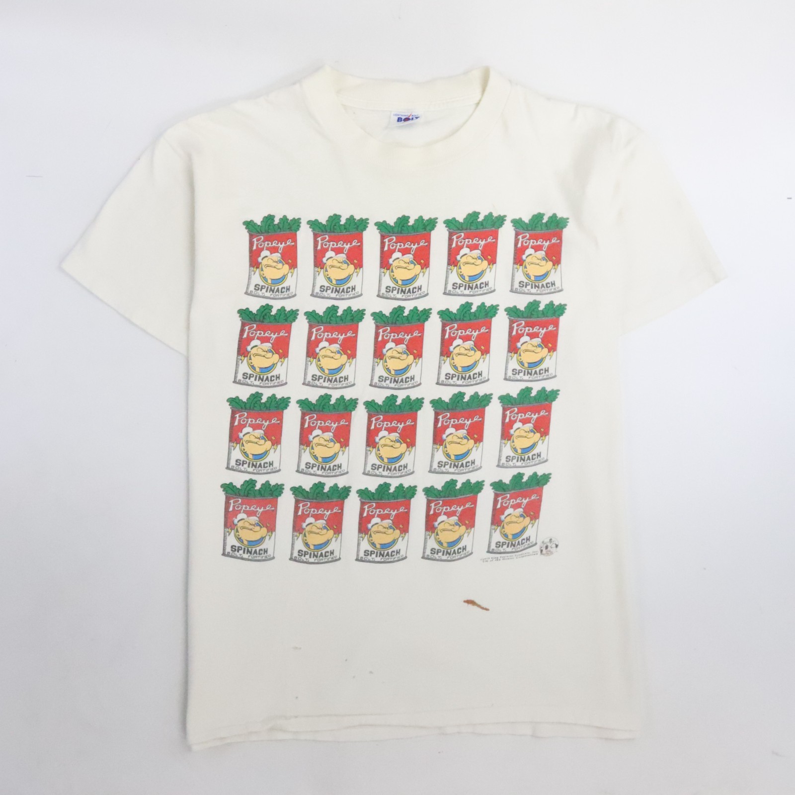 Vintage Popeye Spinach Andy Warhol T-Shirt Size Large 1993 90s gallery