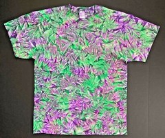 *New* 2XL – Sm Handmade Tie Dye, Emerald Grape Cruncht Crinkle, Crew or V-Neck