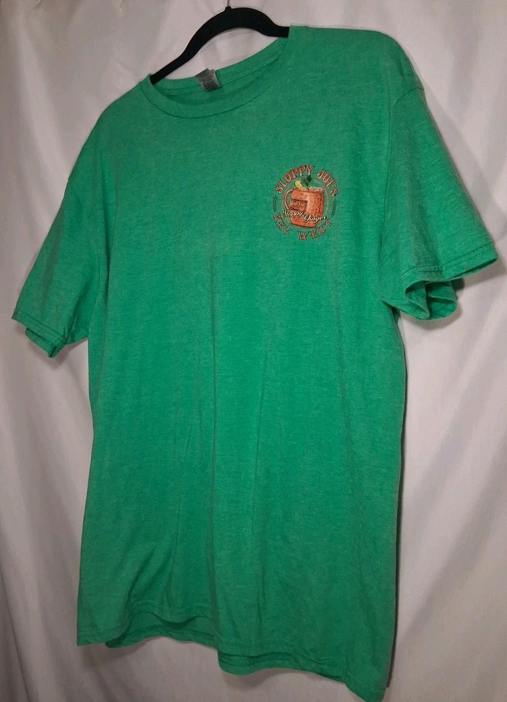 Large Sloppy Joe's Sloppy Ginger Best Mule In Town Key West Green T-Shirt gallery