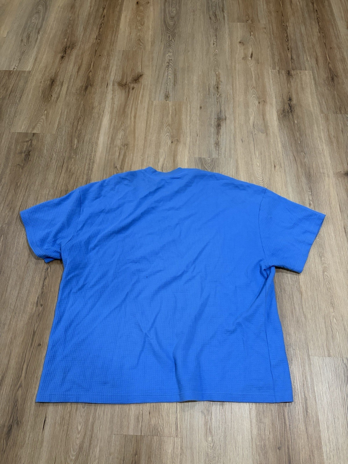 Brain Dead Waffle Knit Mock Neck S/S T-Shirt; Light Blue; Pre-Owned; US XXL gallery