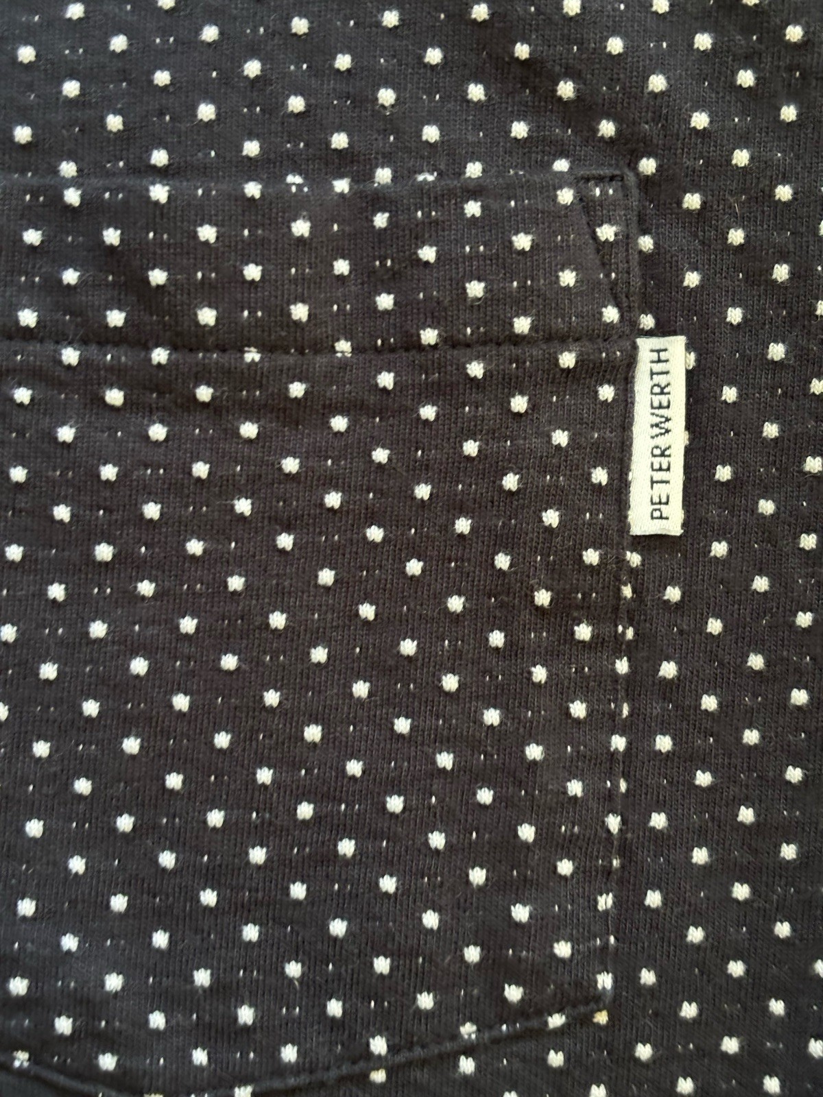 Peter Werth London Men’s Bridger Tee Black Polka Dots XL gallery