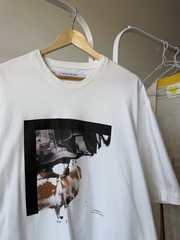 JULIUS Draped SS 2023 White Graphic Shirt Leaked Tee