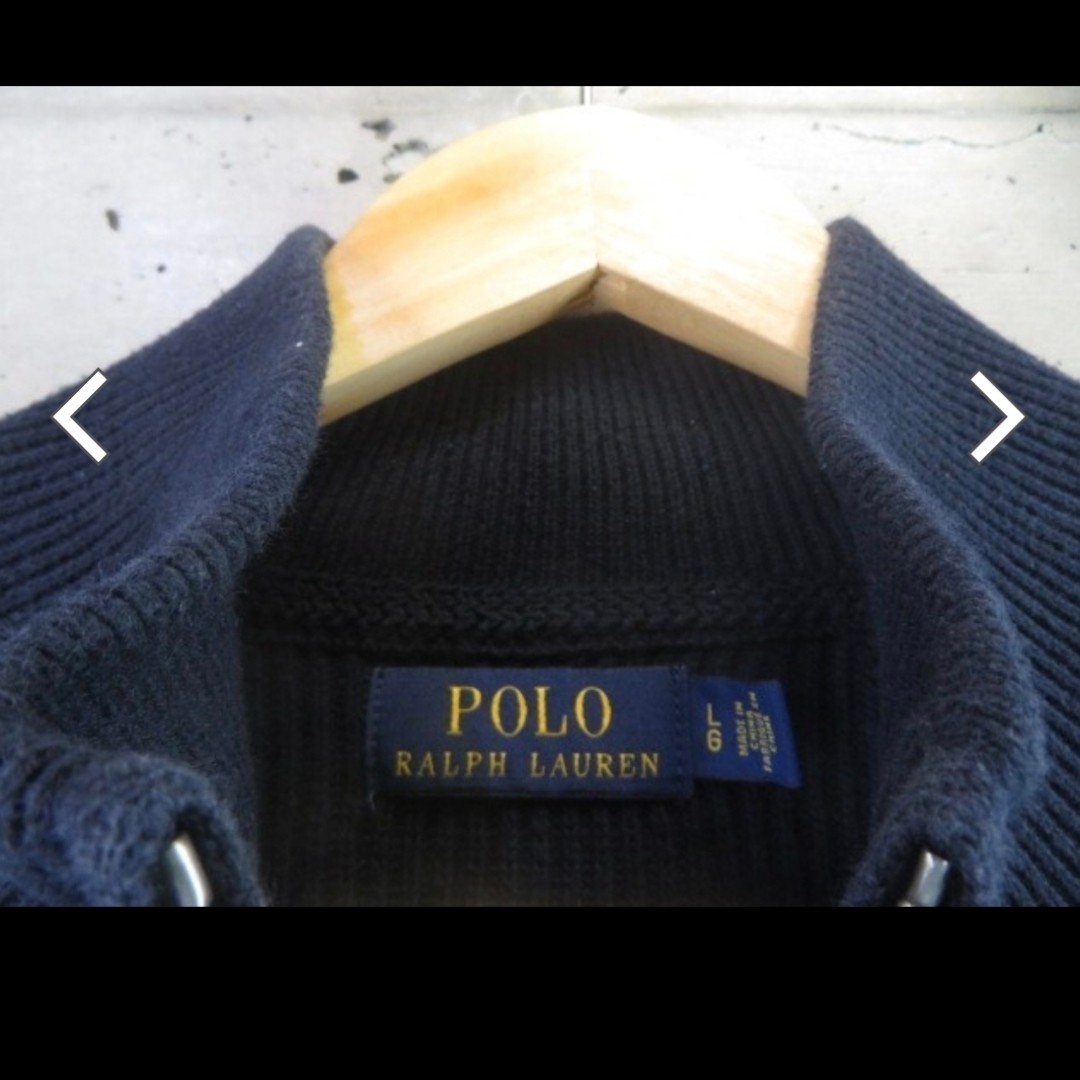 Ralph Lauren Ribbed Cotton Knit Sweater L Japan gallery