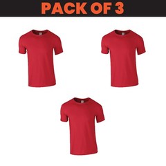 Pack 5 & 3 Gildan Ringspun T-Shirt Plain Softstyle Wear stag do hen Unisex GD001