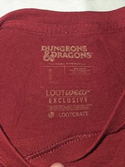 Dungeons & Dragons Shirt Mens Large Red Lootwear Loot Crate Graphic Tee