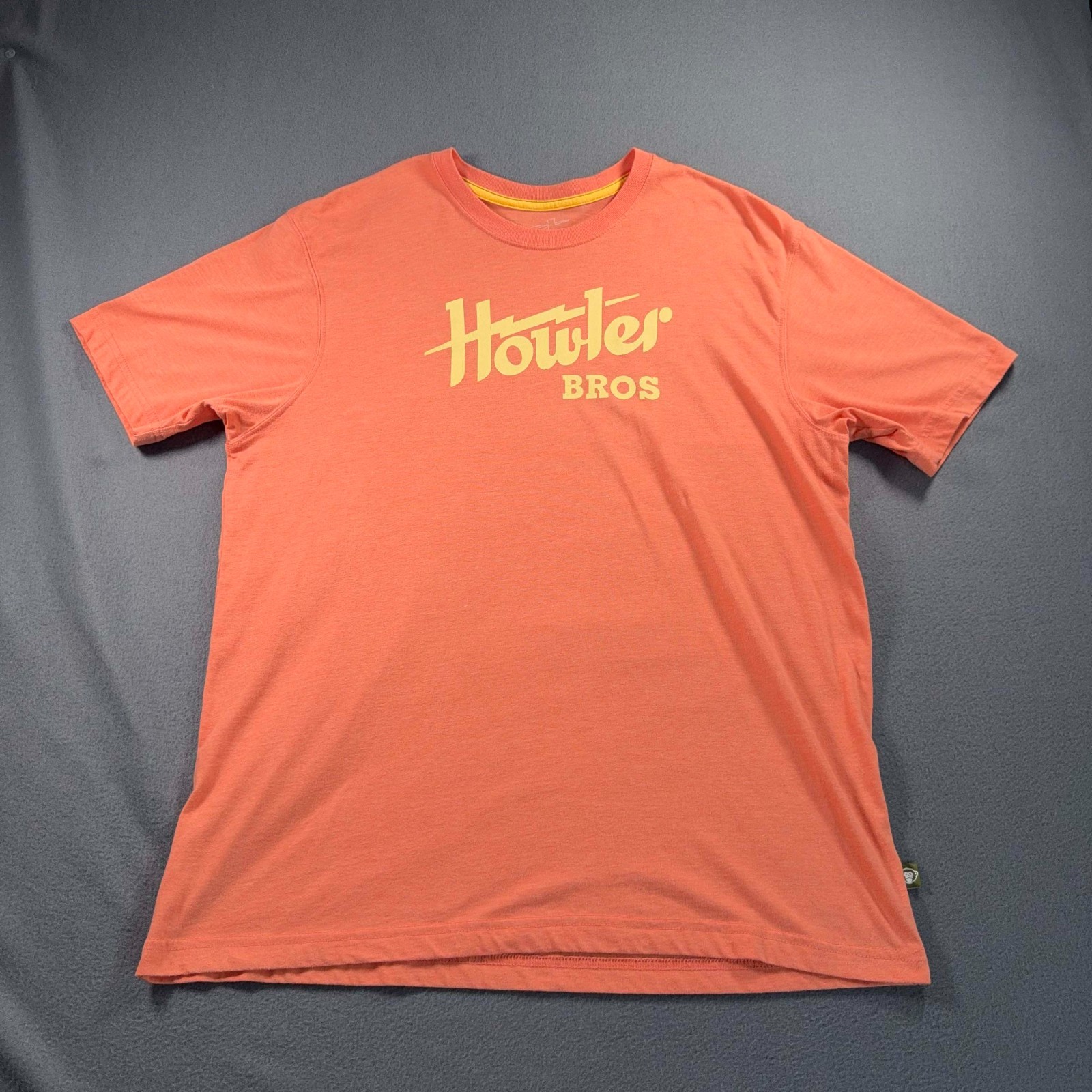 Howler Brothers Electric T Shirt XL Coral Heather Logo Graphic Tee 23×27.5