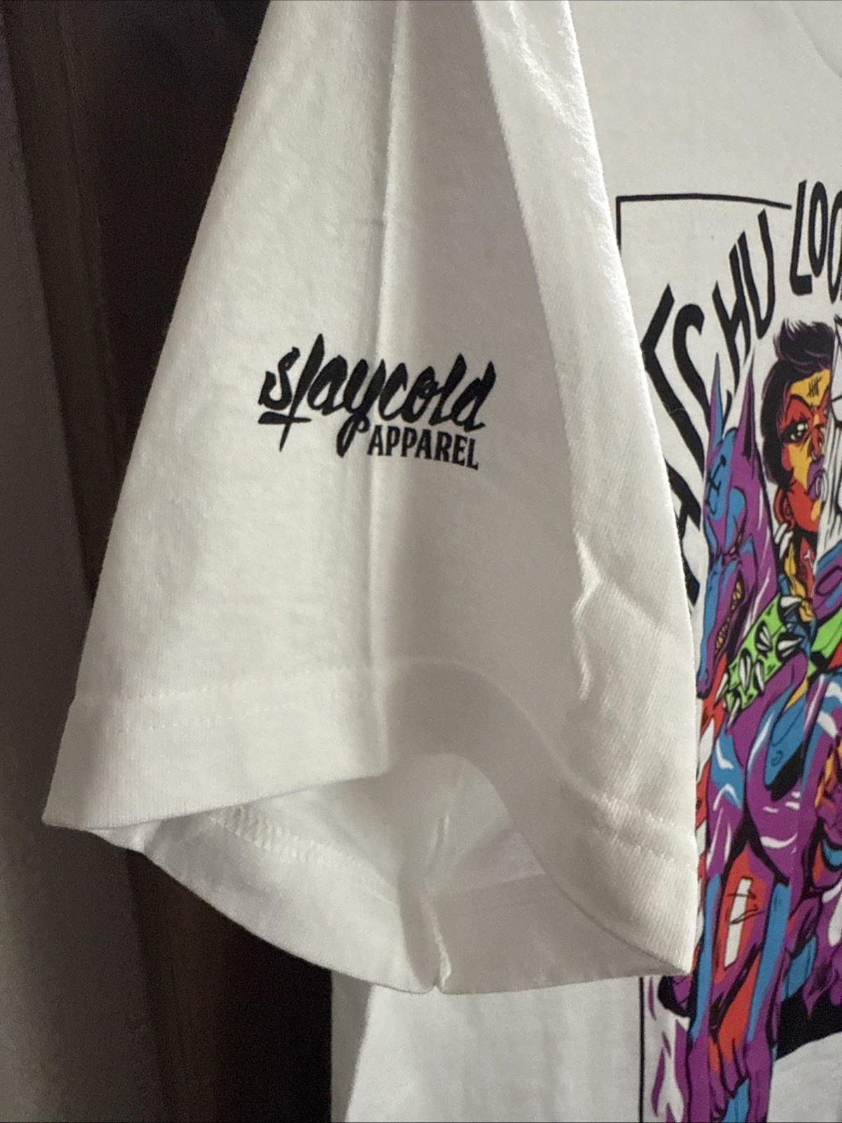 Stay Cold Apparel White Large Graphic T-Shirt gallery