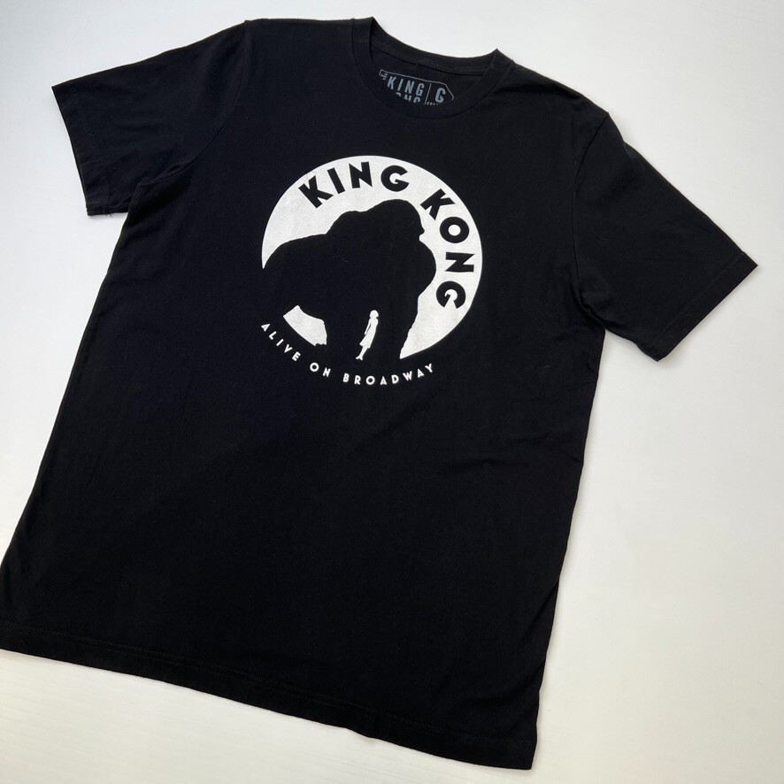 King Kong Shirt Men Large Spell Out Alive On Broadway Musical Work Party Core Ex gallery