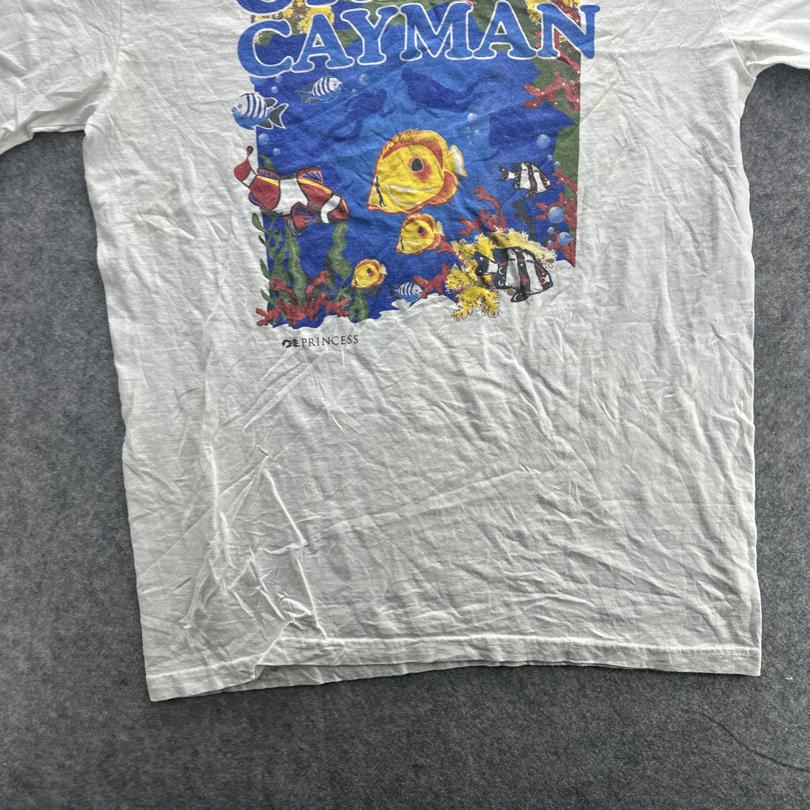 Vintage Grand Cayman Shirt Mens Large Princess Cruise Fish Ocean Graphic 90s gallery