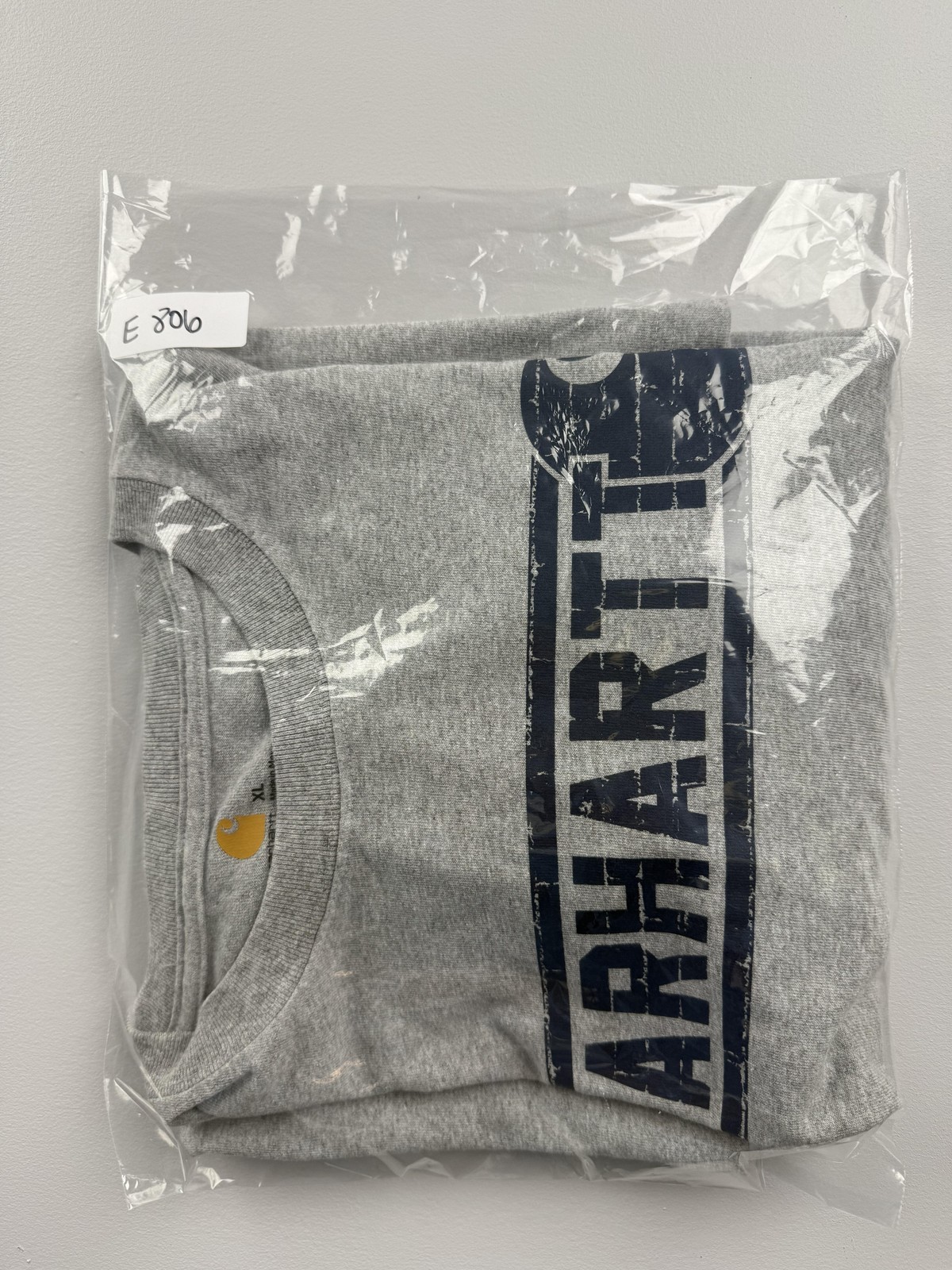 Carhartt Shirt Mens XL Gray Long Sleeve Logo Tee Original Fit Tagless Workwear gallery