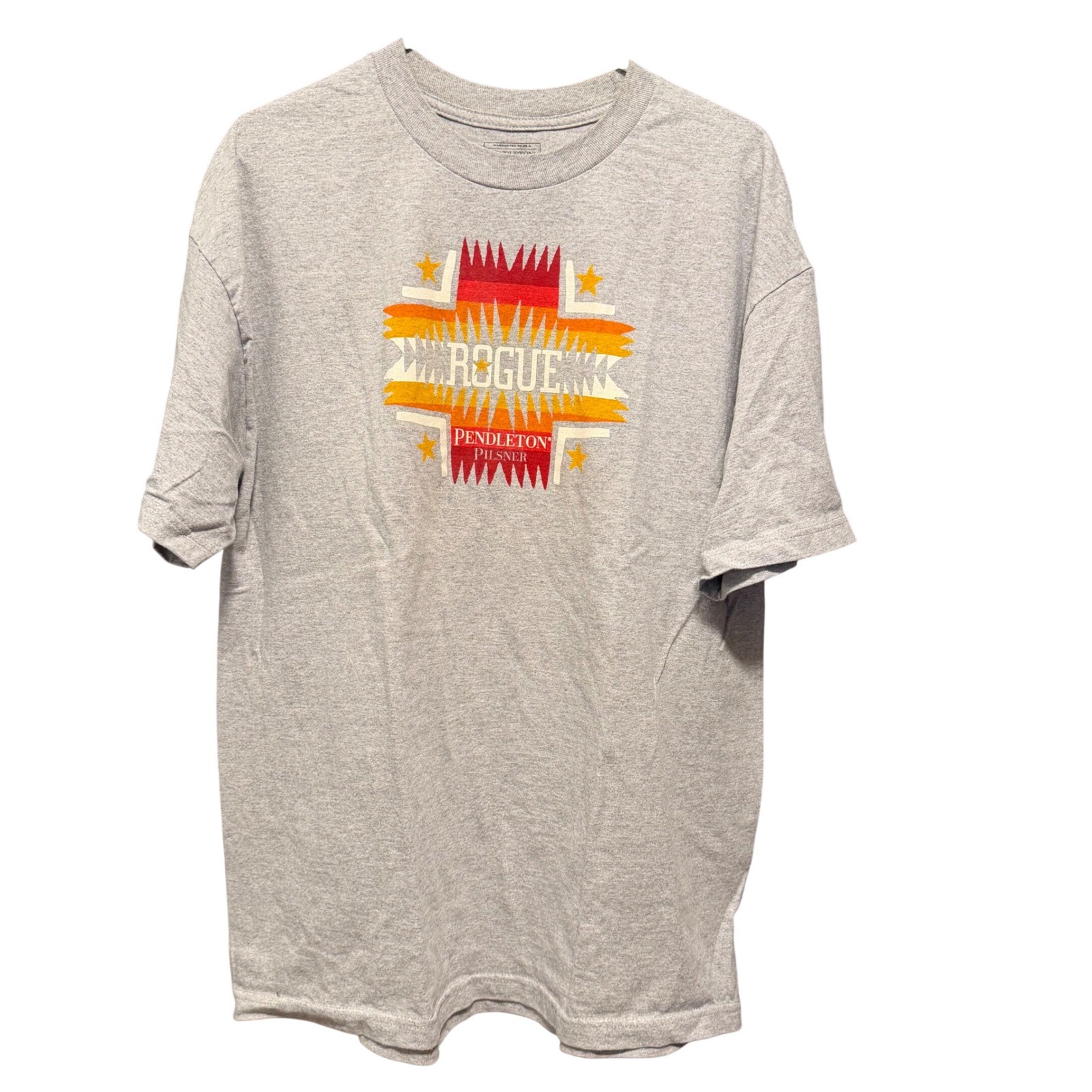 Pendleton Rogue Ales Pilsner Graphic T-Shirt Mens Large Gray Short Sleeve PNW gallery