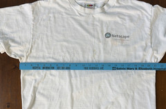 Netscape Fruit Of The Loom Internet Service Promo Shirt Size Large