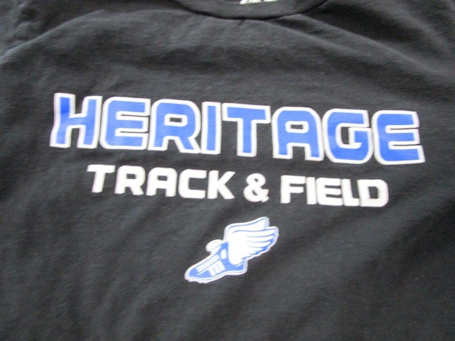 Adidas Shirt Mens Small Black Heritage Track & Field Go-To Tee Graphic Sports gallery