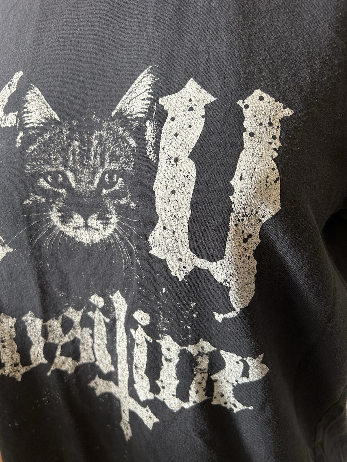 Blackcraft Cult Vintage Stay Pawsitive Cat Shirt Size Small gallery
