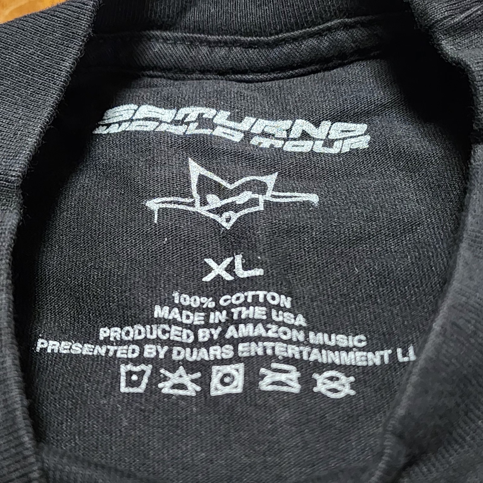 Rauw Alejandro Saturno World Tour 2023 T-Shirt Size X-Large Black NWOT ~ READ gallery