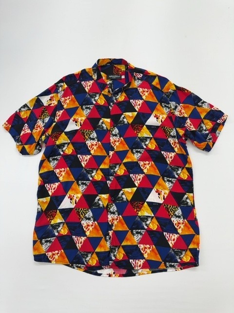 Arazen Boys Button Up Shirt Multicolor Geometric XL Casual gallery