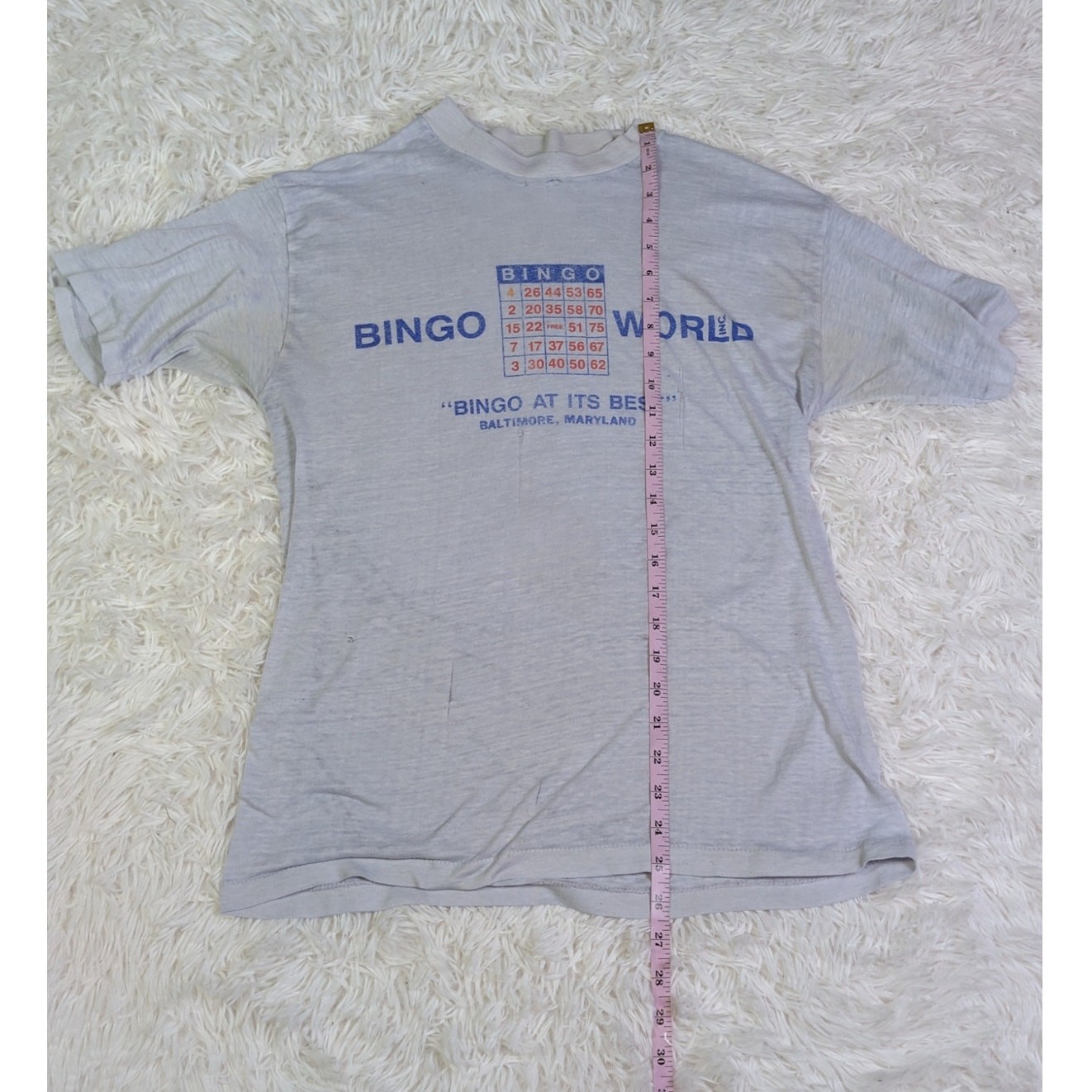 Vintage 80s Bingo World Baltimore MD T Shirt Large Single Stitch USA gallery